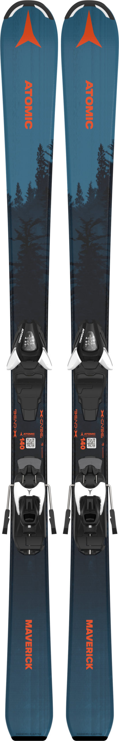 Atomic Maverick jr 130-150 sukset + C 5 siteet